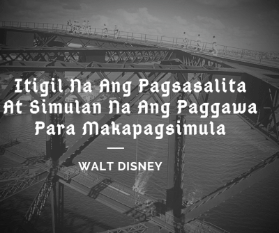 Tagalog Inspirational and motivational quote 